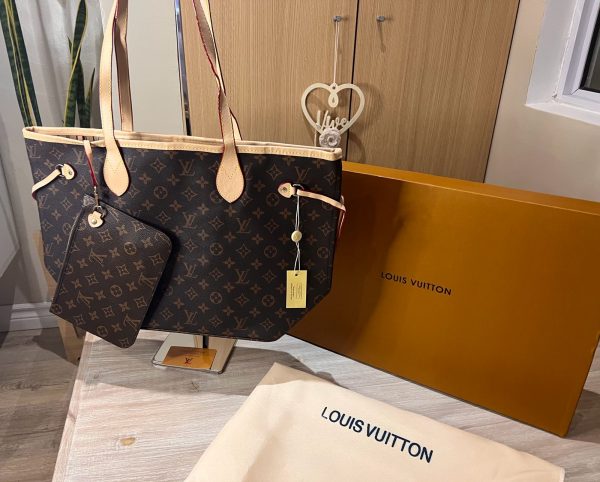 Cartera Louis Vuitton Neverfull - Premium en caja - Imagen 7