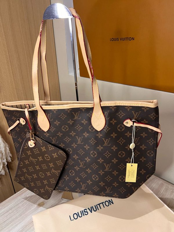 Cartera Louis Vuitton Neverfull - Premium en caja - Imagen 3