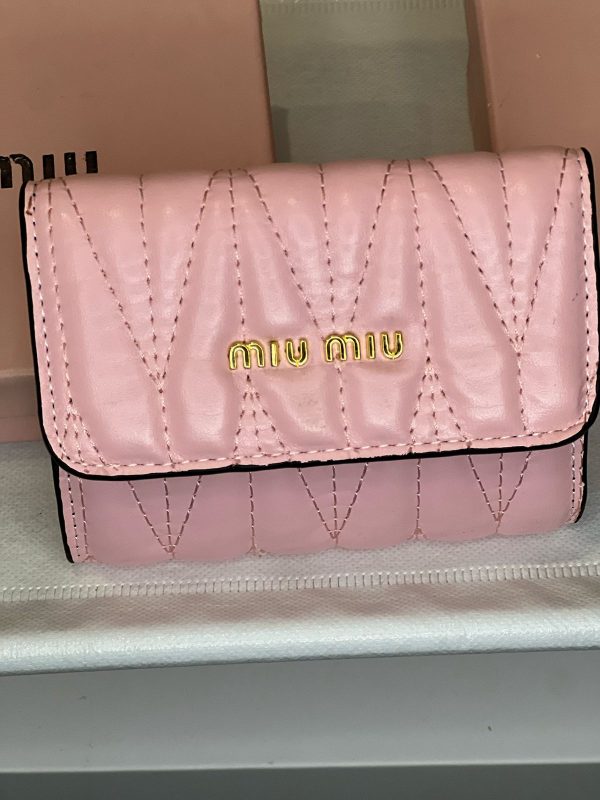 Miu Miu Wallet Matelassé Rosa - Imagen 2