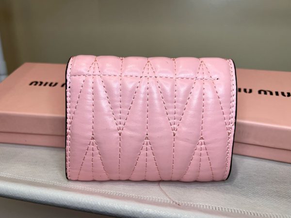 Miu Miu Wallet Matelassé Rosa - Imagen 3